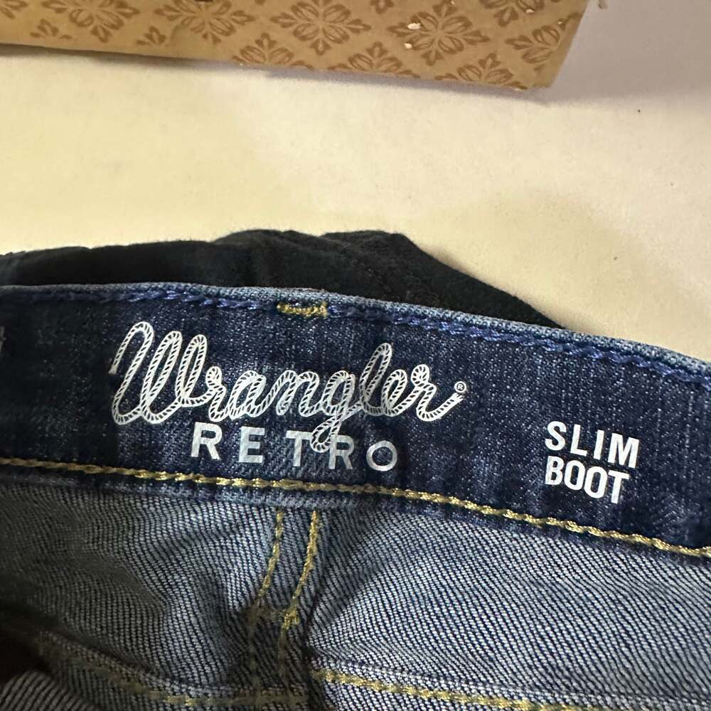 Wrangler Retro Boys Slim Boot Jeans Adjustable waist Size 4